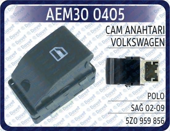 AEM 300405 Cam Anahtari Vw Polo Sag 02-09